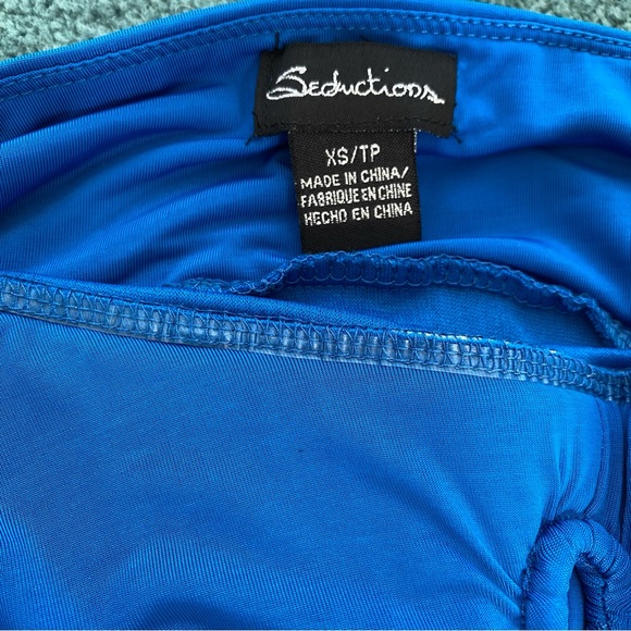 Seduction Strapless Slinky Ruched Party Dress NWOT Size XS - Picture 15 of 16